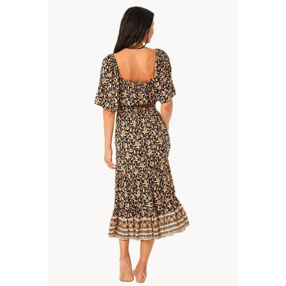 RIP CURL Women's Dreamer Midi Dress Size XL In Black - Picture 2 of 8